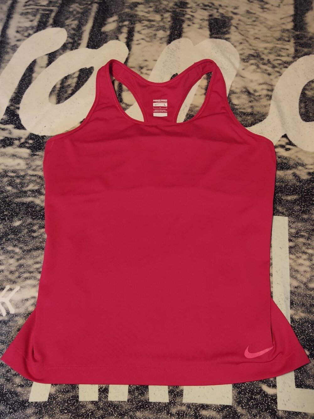 Nike Pro Compression Pink Racerback Top Lg - Picture 4 of 13